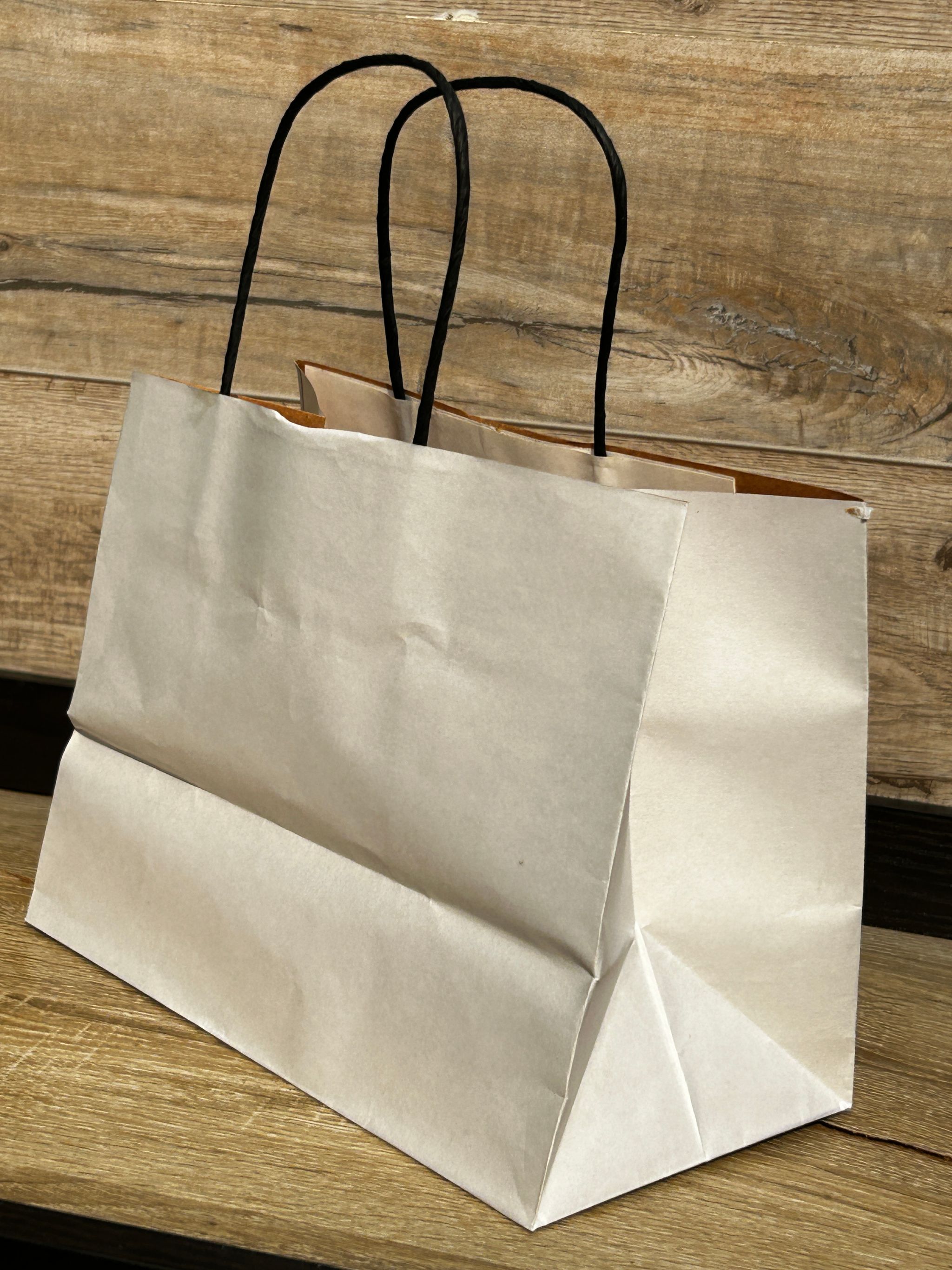 WHITE DELIVERY TAKEOUT BAGS - 9.5” x 7” x 5” - PACK OF 25 BAGS_6
