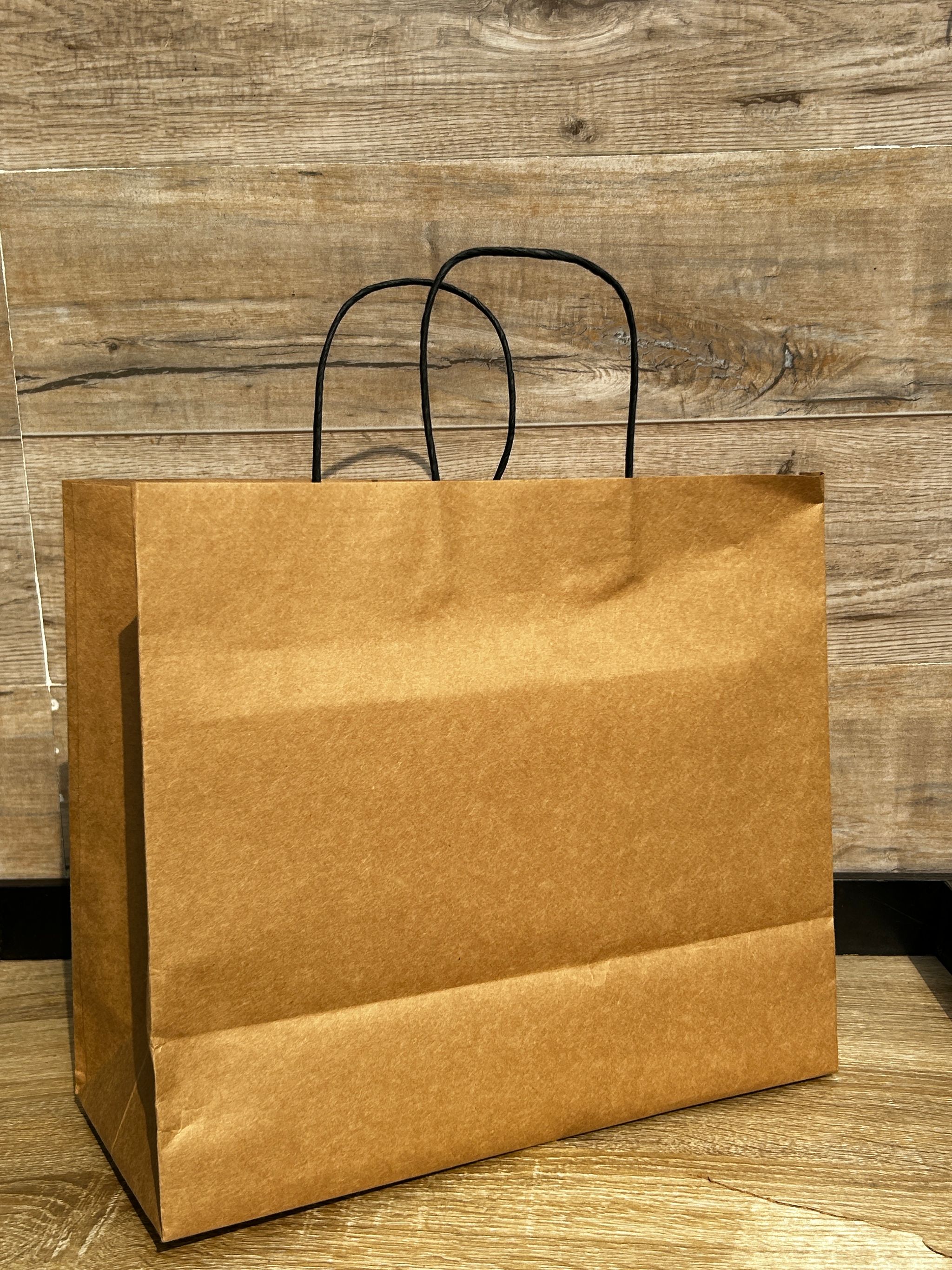 BROWN DELIVERY CARRIER BAGS - 11.5 x 13.5 x 6 - CARTON OF 100 BAGS  _6