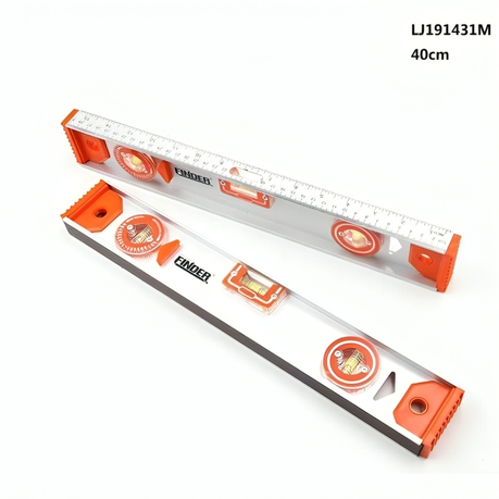 Finder 50cm - 500mm Metallic Spirit Level - Sliver & Orange_1