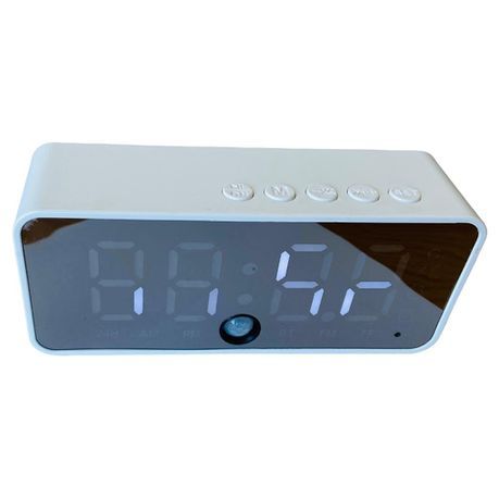 Battery Powered Digital Alarm Clock with Bluetooth Speaker Built In_1