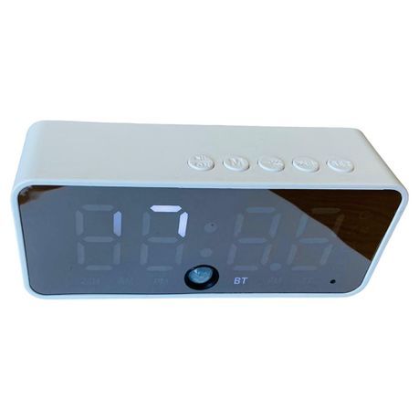 Battery Powered Digital Alarm Clock with Bluetooth Speaker Built In_2