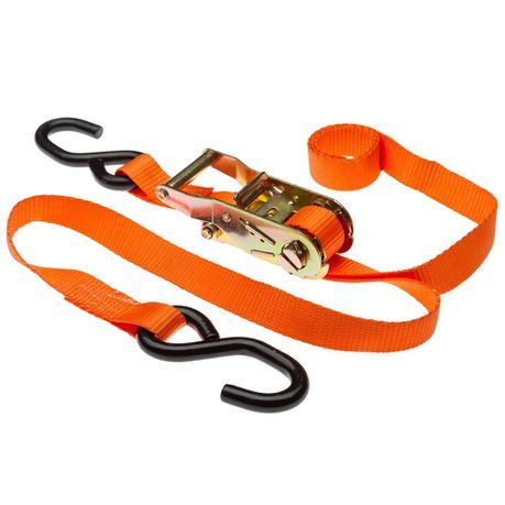 1.5" x20ft Durable Ratchet Tie-Down Strap with Metal Buckle - 6m_0