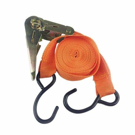 2" x10M Durable Ratchet Tie-Down Strap with Metal Buckle - 1 Pack_0