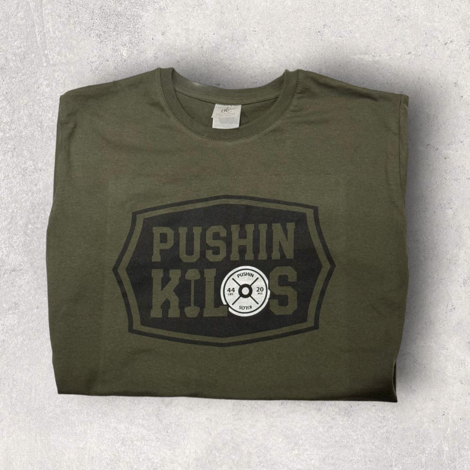 Khaki Green Fitted T-shirt _0