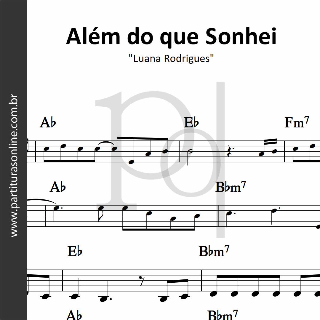 Além do que Sonhei • Luana Rodrigues _0