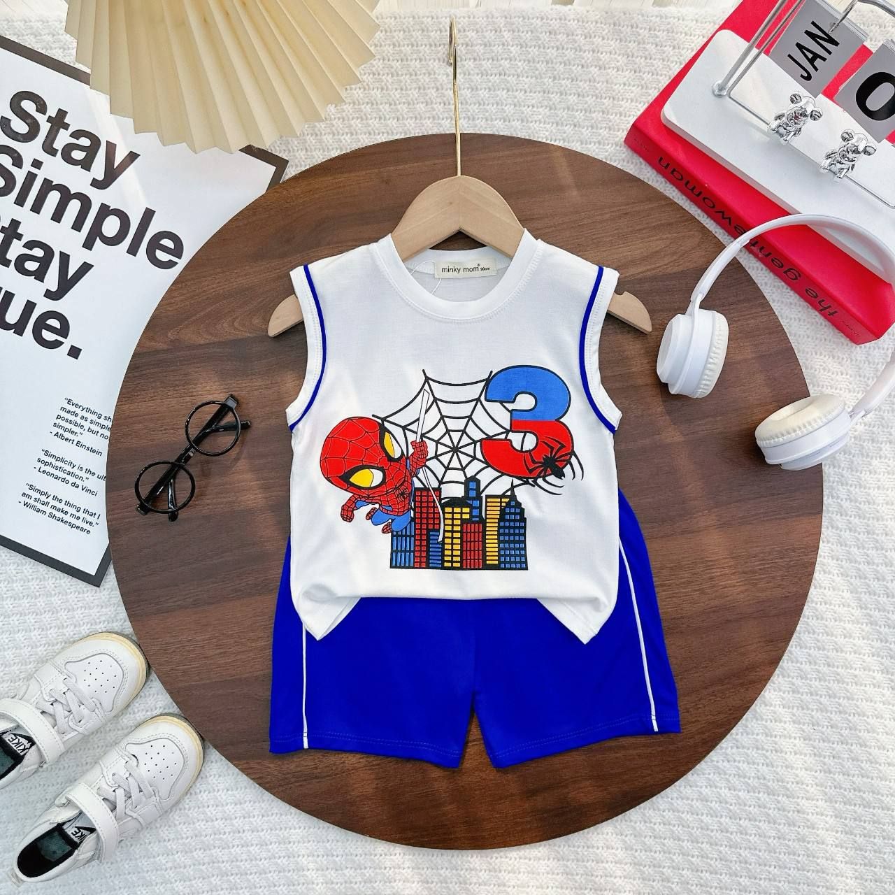 [152] Cartoon Sleeveless Jersey Play Set (90~130)_4