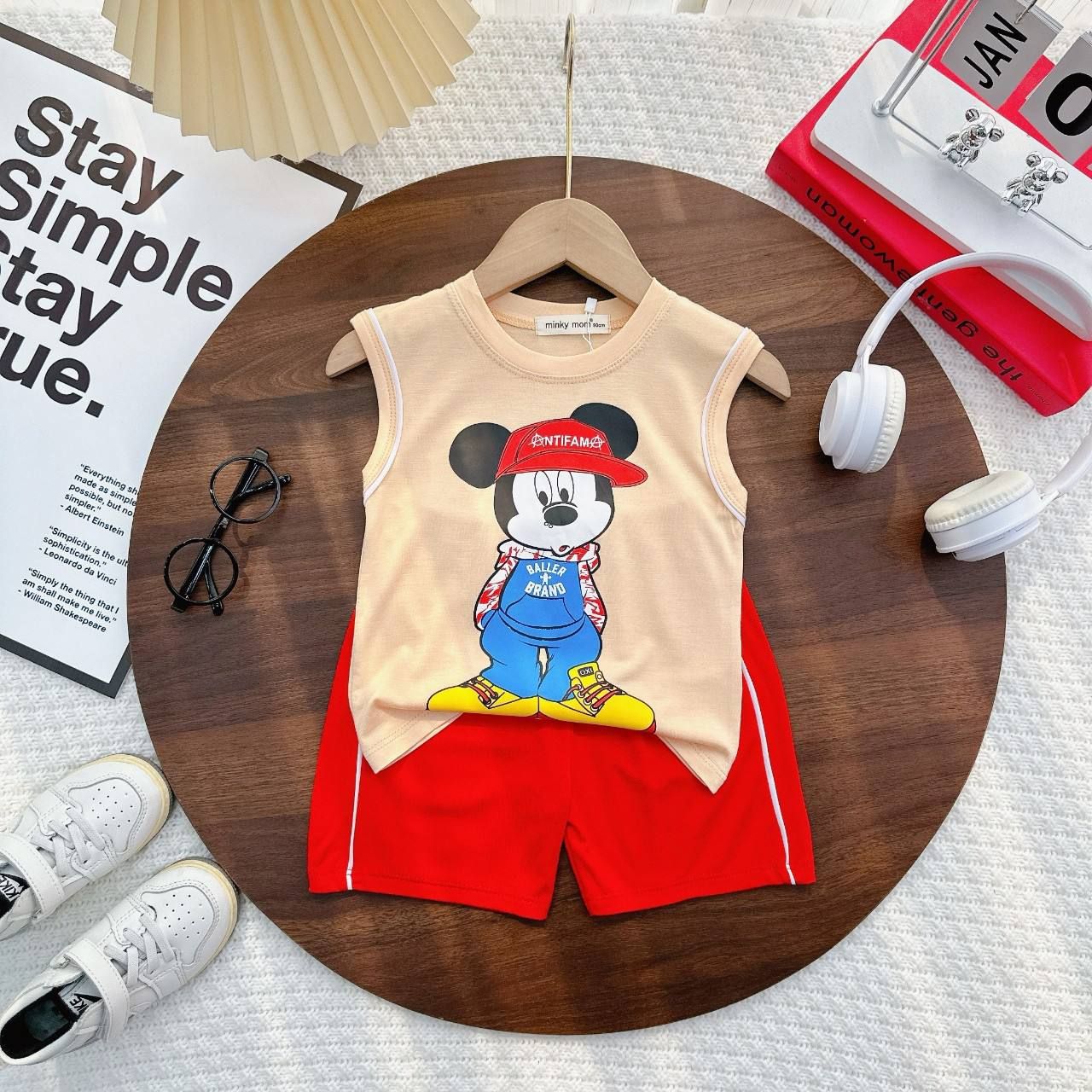 [152] Cartoon Sleeveless Jersey Play Set (90~130)_3