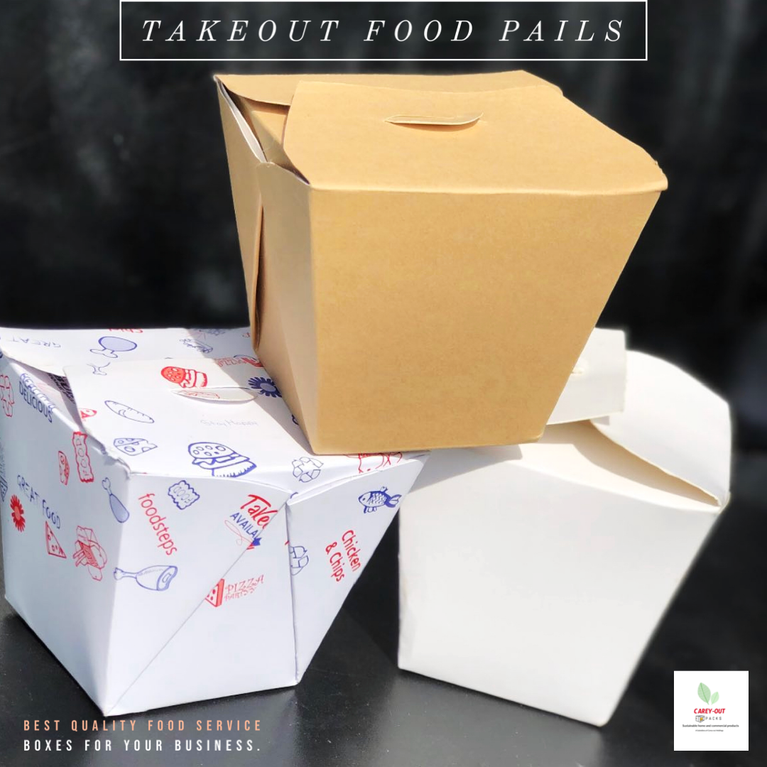 CHINESE TAKEOUT PAILS / PLAIN WHITE  _5