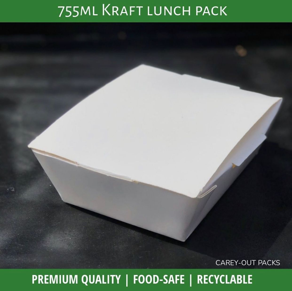 755ml TAKEOUT FOOD PACKS / PLAIN WHITE - CARTON OF 500 PIECES _1