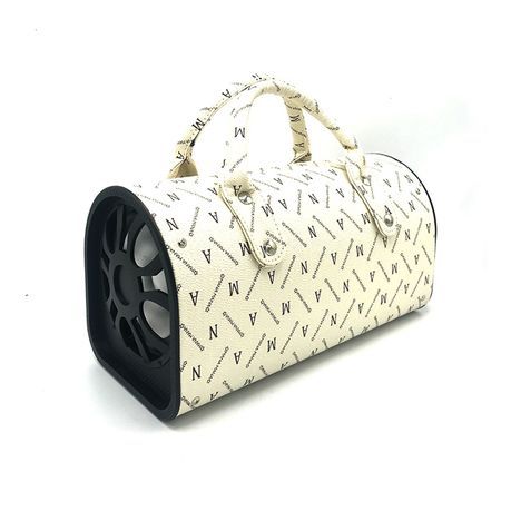 Rechargeable Handbag Wireless Bluetooth Speaker LED Karaoke Speaker - White_3