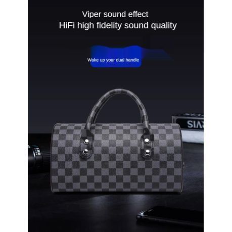 Rechargeable Handbag Wireless Bluetooth Speaker LED Karaoke Speaker - Black_4