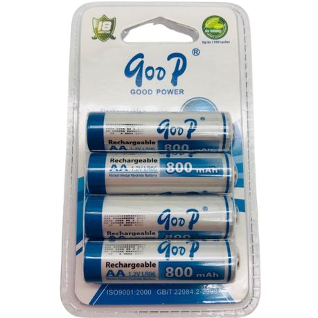 Goop Premium AA Rechargeable Batteries 800mAh x 4_1