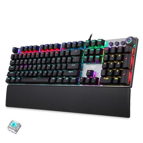 AULA F2088 104 Keys Wired Gaming Mechanical Punk Keyboard Mixed T1R1_1