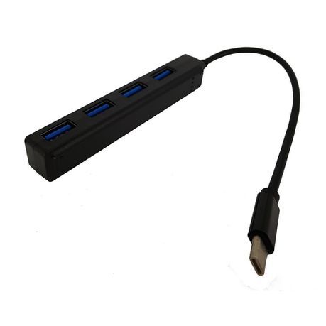 USB Hub - 4 ports - TYPE-C - Black_0