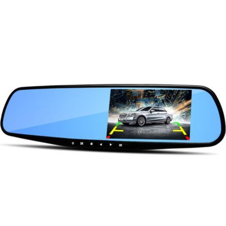 4.3" Rearview Mirror Dual Channel Recorder Vehicle Blackbox DVR_0