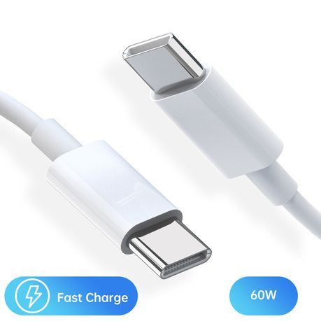 White 1m Ultra Fast Charging Durable Type-C To Type-C Charging Cable_1