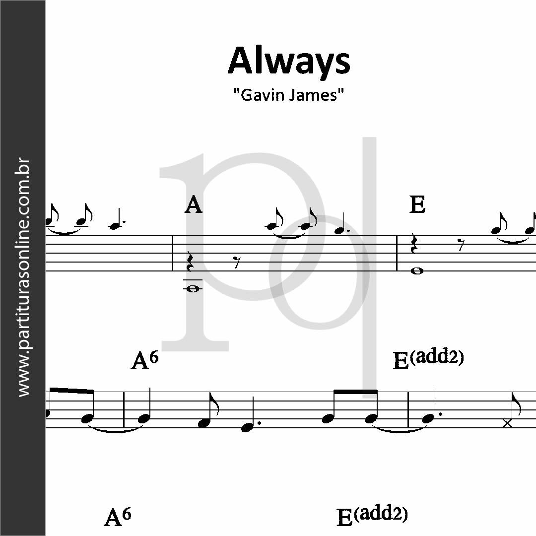 Always • Gavin James_0