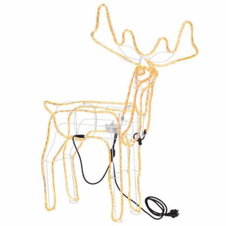 1.2m LED Animated Standing Reindeer with Moving Head - Multicoloured_2