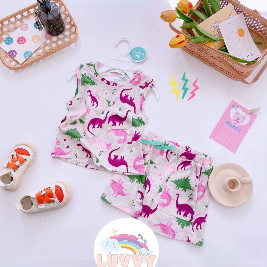 [155] Dino & Animals Sleeveless Play Set (80~120)_1