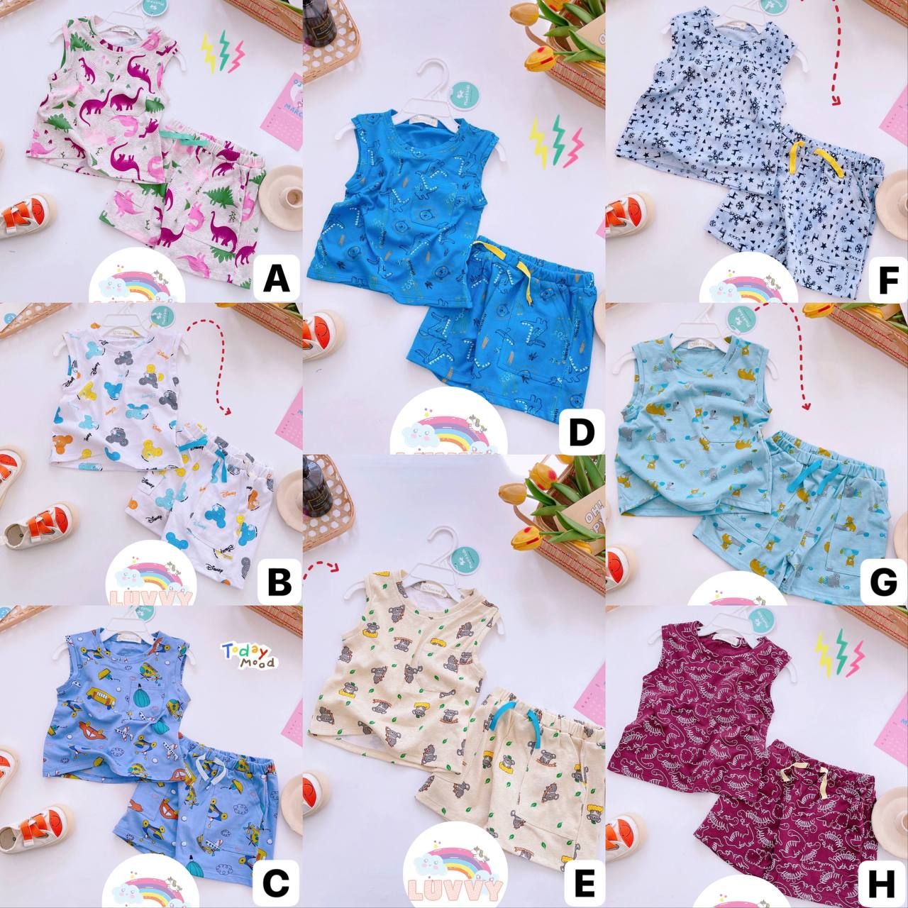 [155] Dino & Animals Sleeveless Play Set (80~120)_0