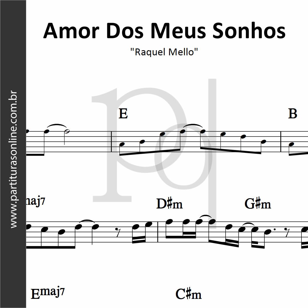 Amor Dos Meus Sonhos • Raquel Mello_0