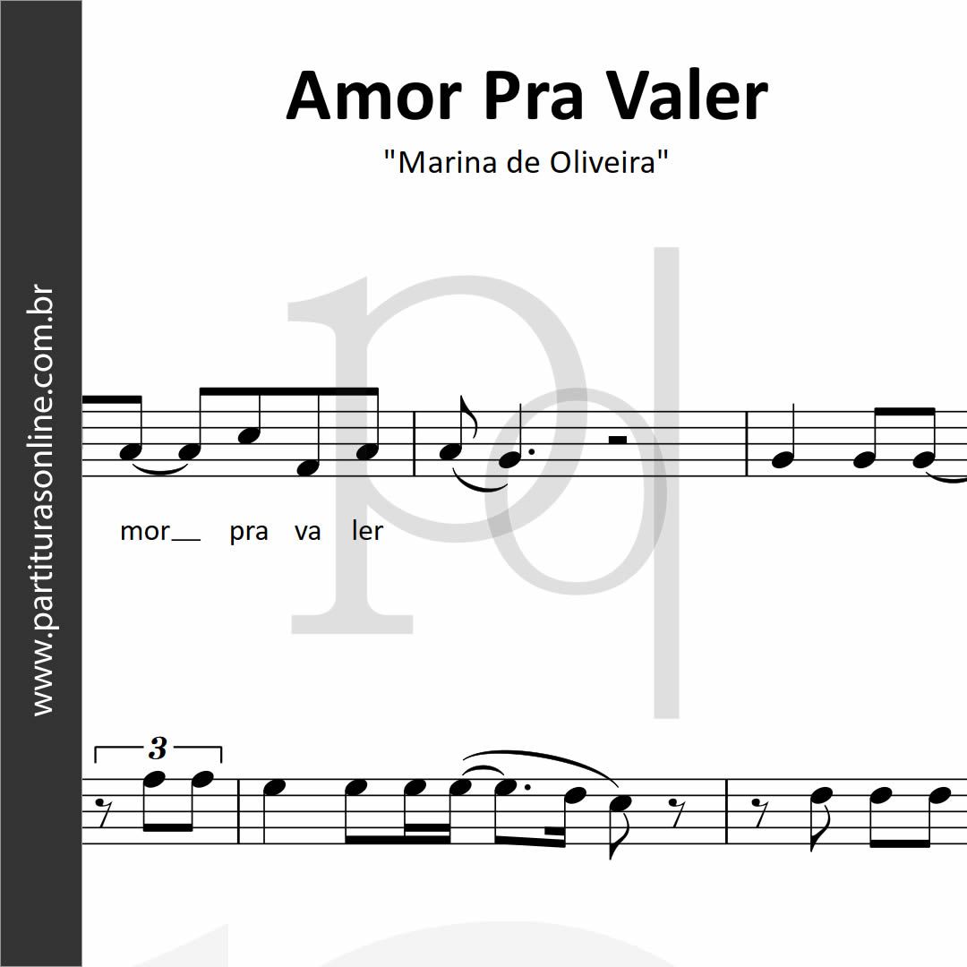 Amor Pra Valer • Marina de Oliveira_0