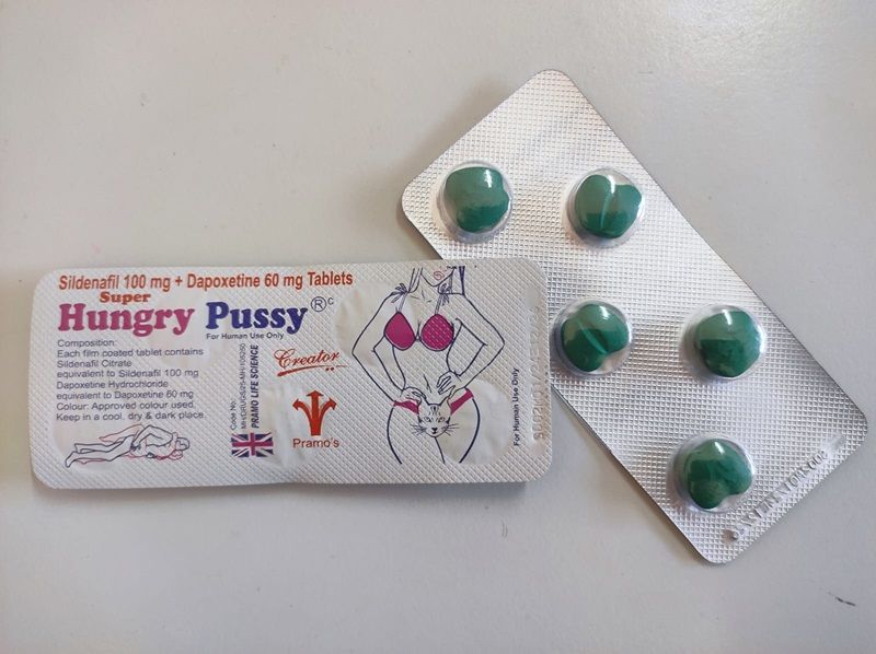 Hungry Pussy Sildenafil 100mg + Dapoxetine 60mg Tablets_0