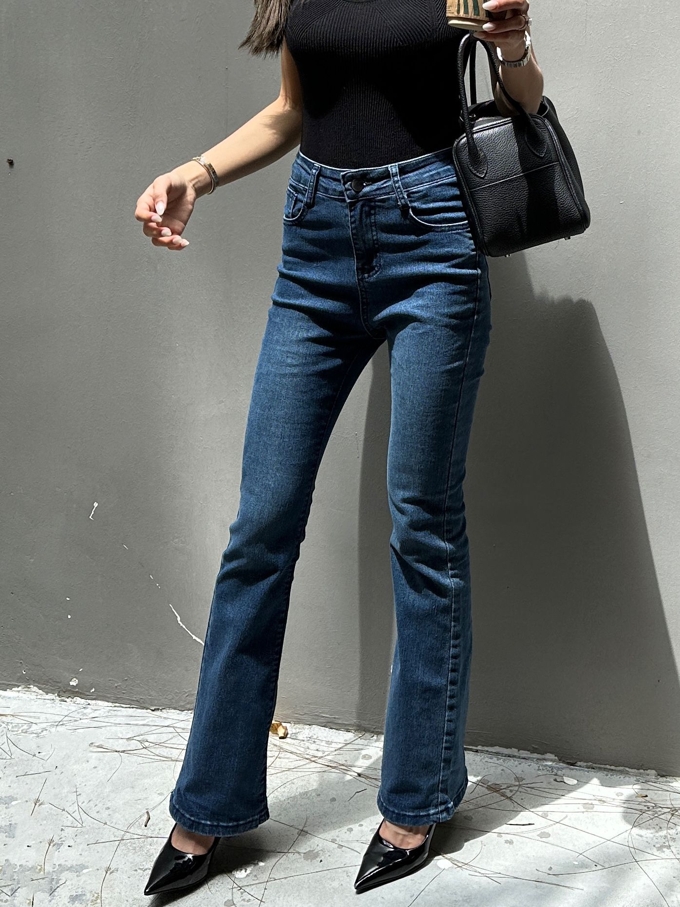 DENIM FLARE JEANS_1