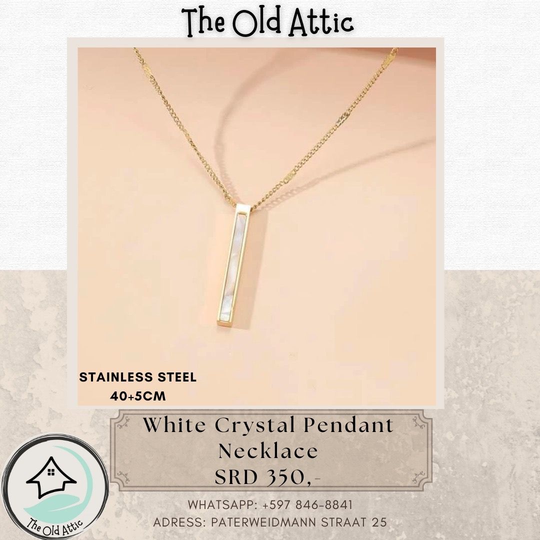 White crystal pendant _0