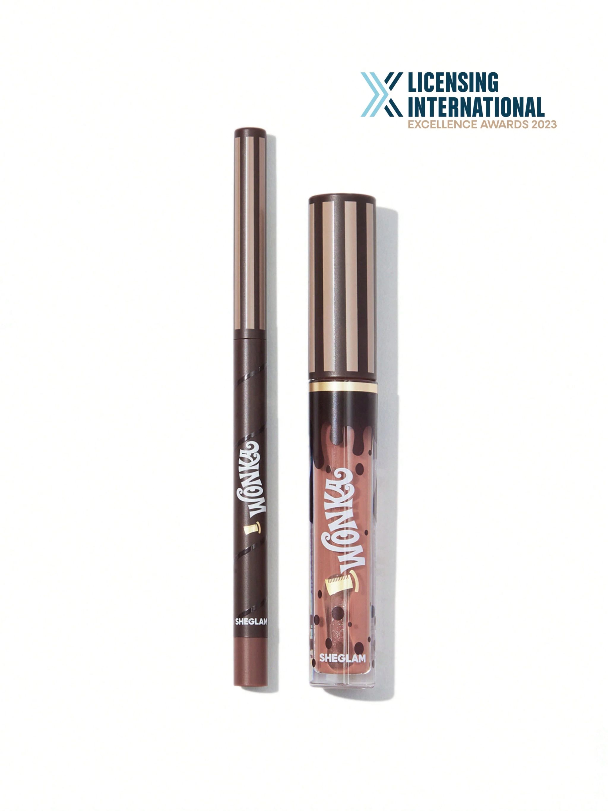 SHEGLAM Willy wonka Cocoa Kiss Lip Duo - Brownie Bite_6