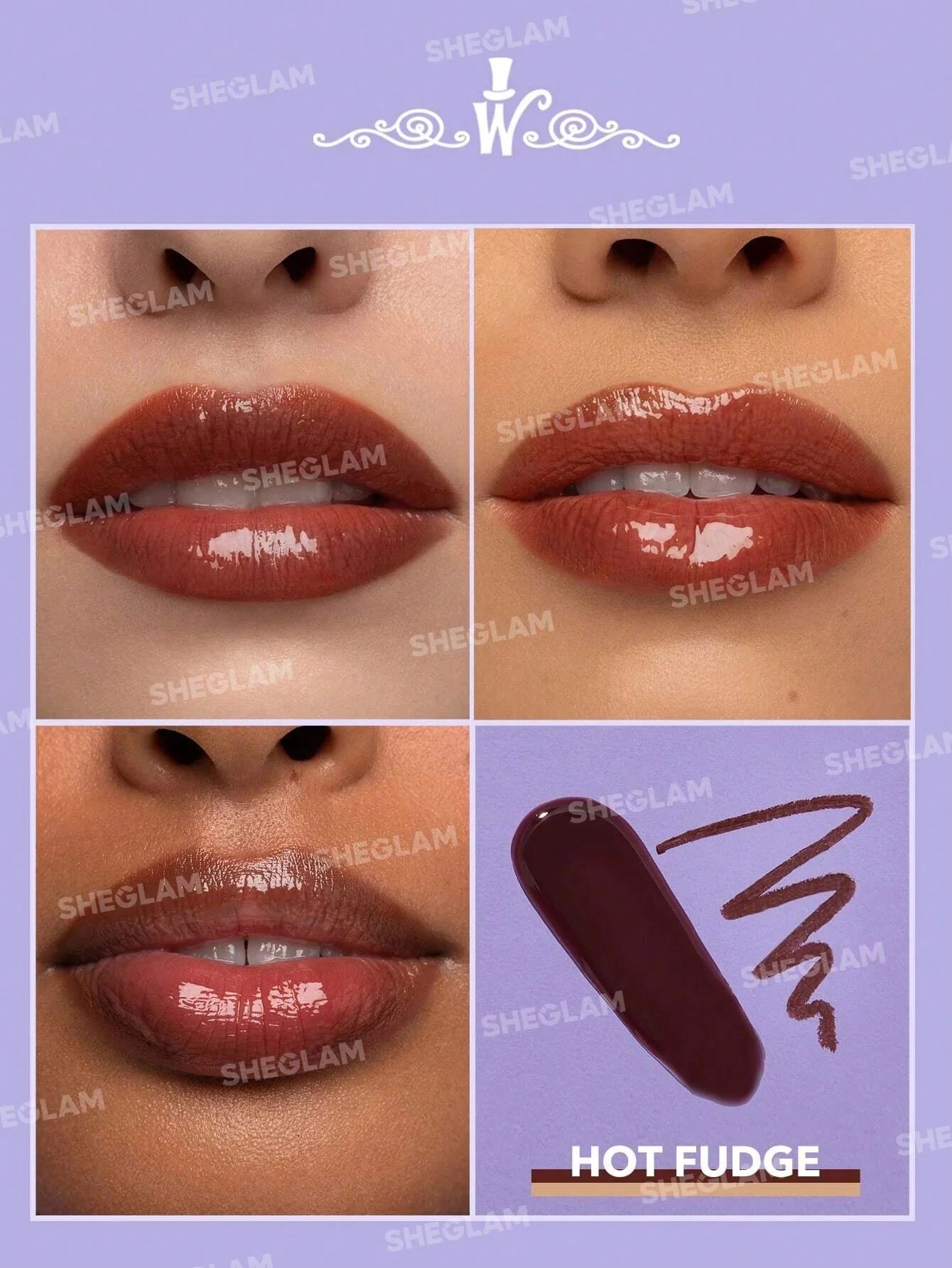 SHEGLAM Willy wonka Cocoa Kiss Lip Duo - Hot Fudge_1