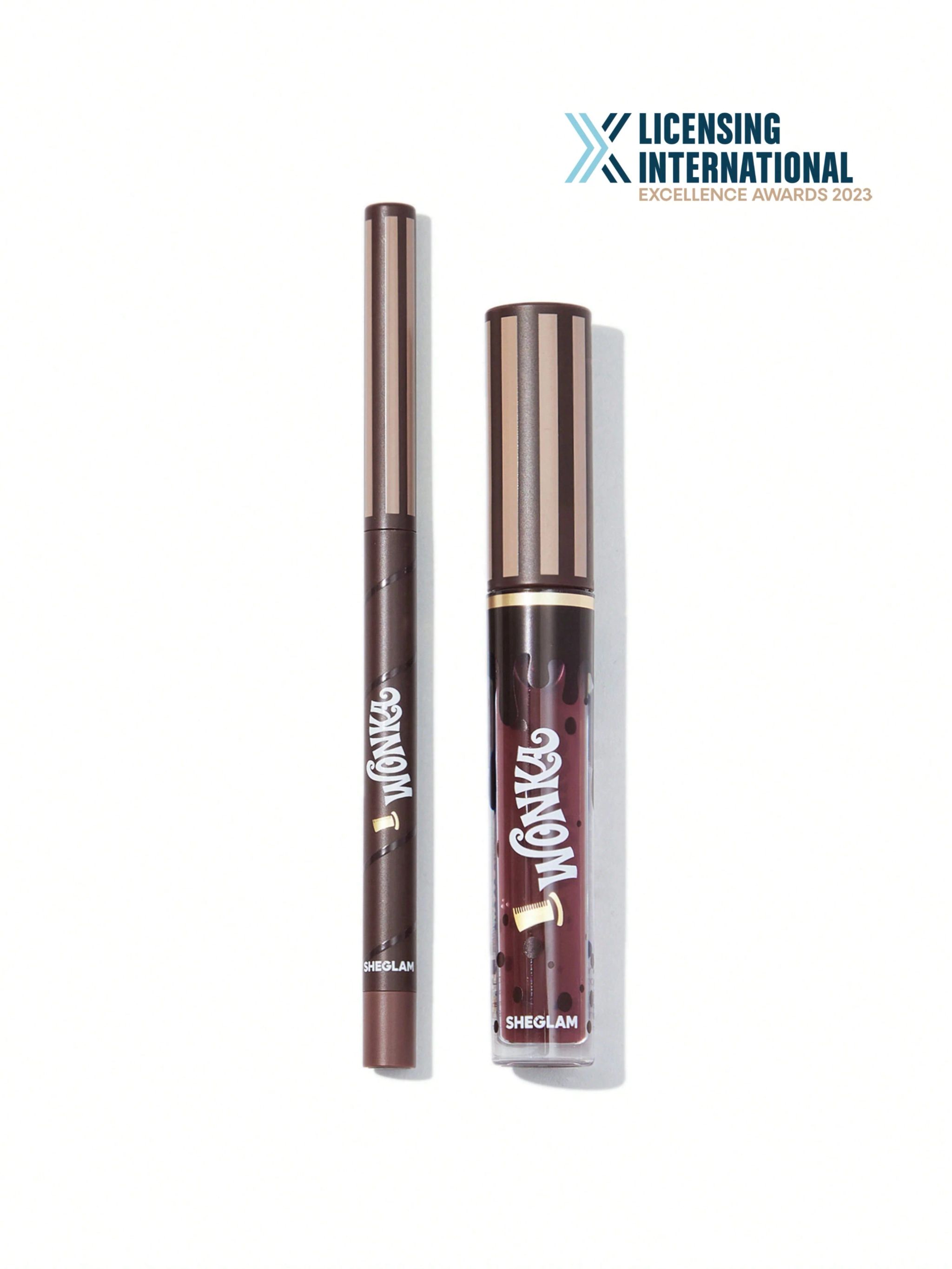 SHEGLAM Willy wonka Cocoa Kiss Lip Duo - Hot Fudge_6