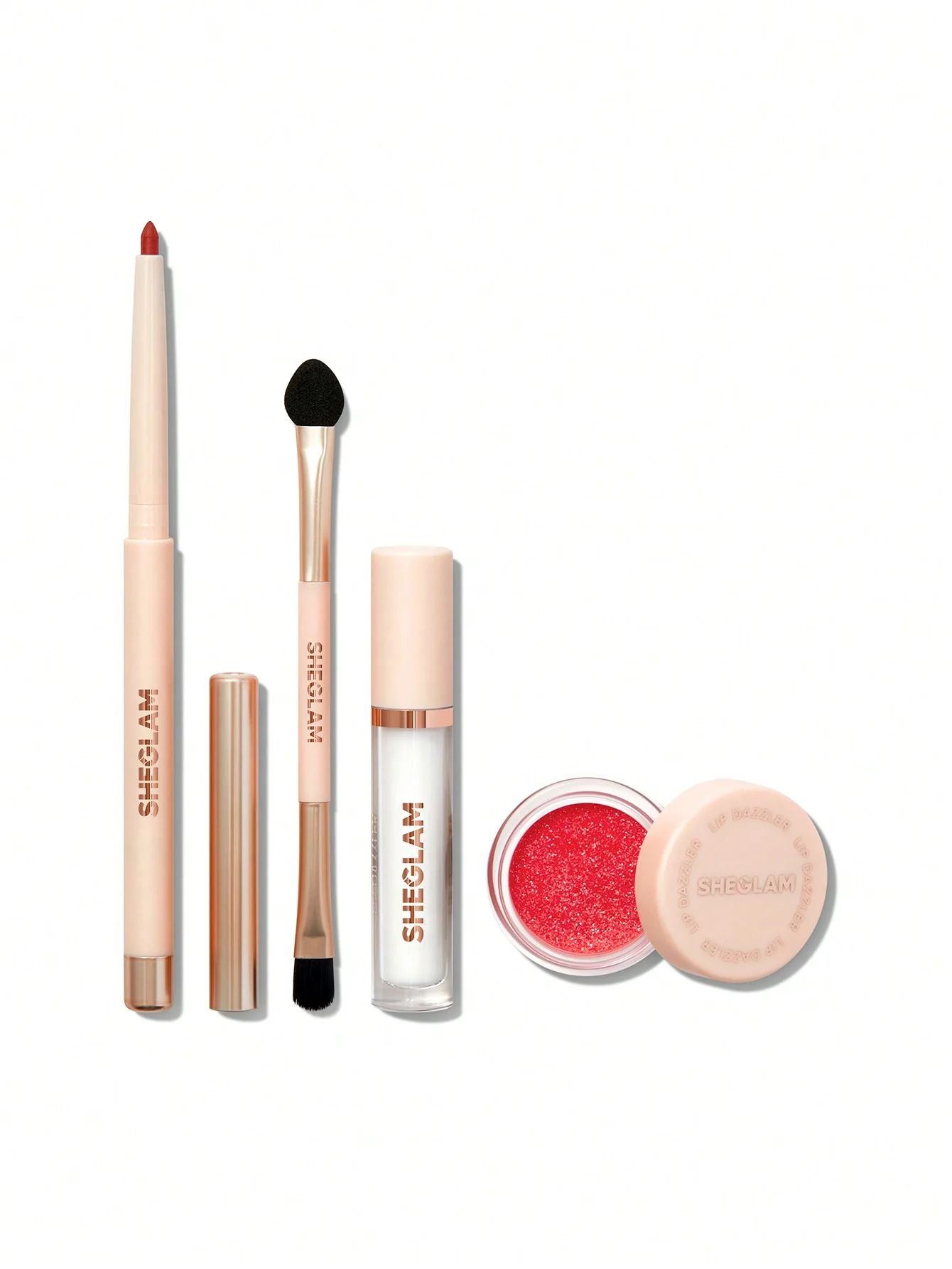 SHEGLAM Lip Dazzler Glitter Kit - Red Carpet_0