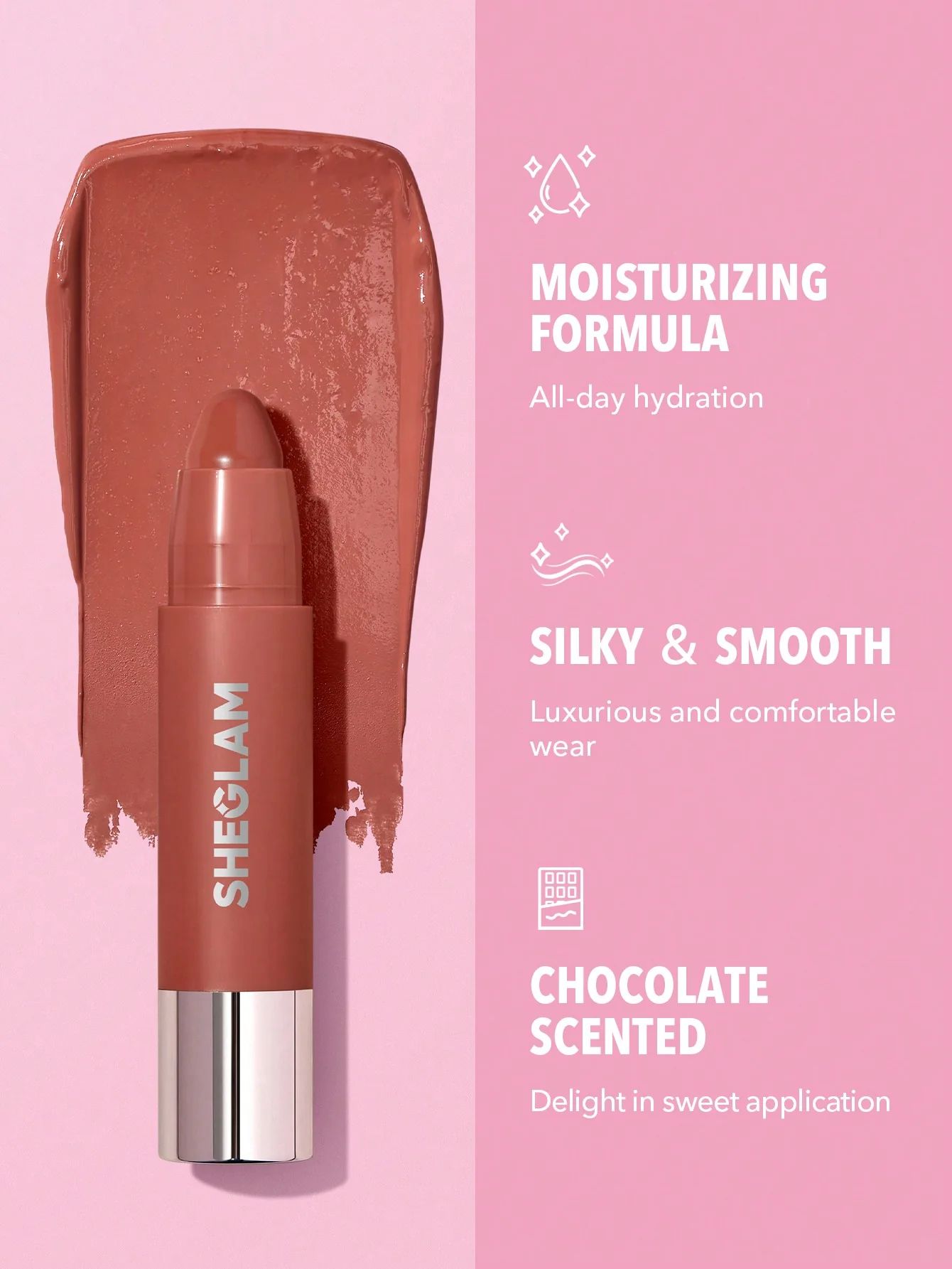 SHEGLAM Just Kissed Lipstick Crayon - Bread Pudding_6