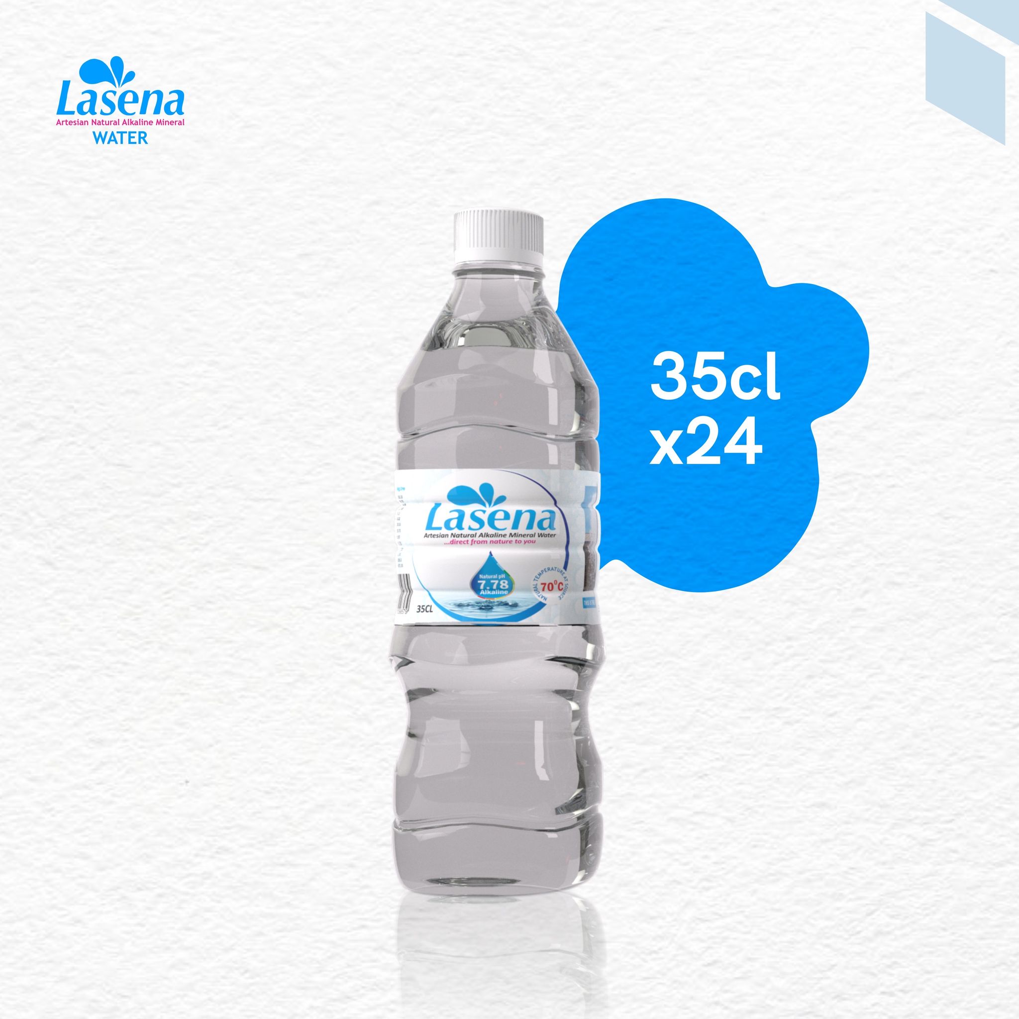 Lasena Natural Alkaline Water - 35CL Pack Of 24 Bottles_0