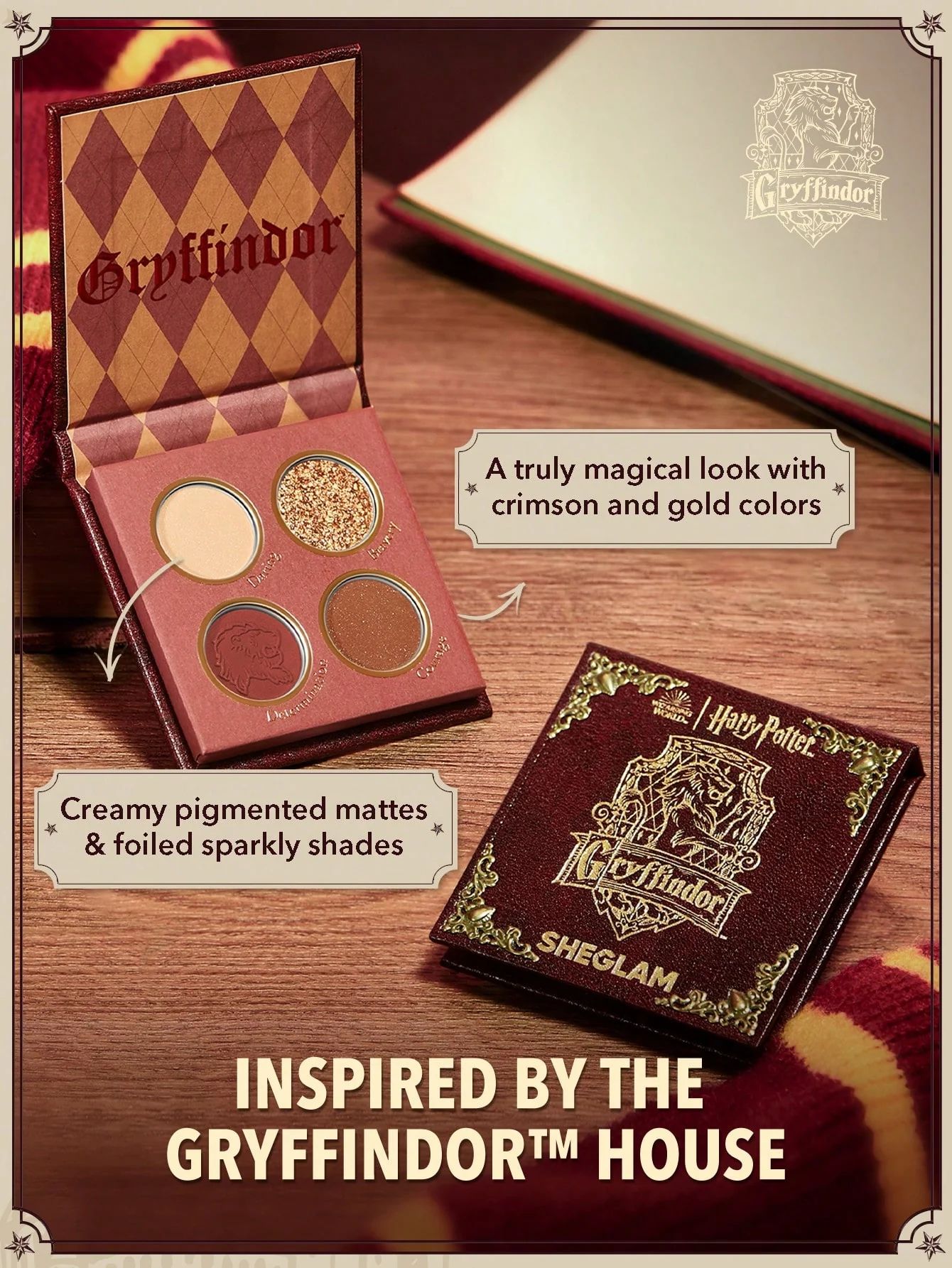 SHEGLAM Harry Potter Gryffindor House Palette_4