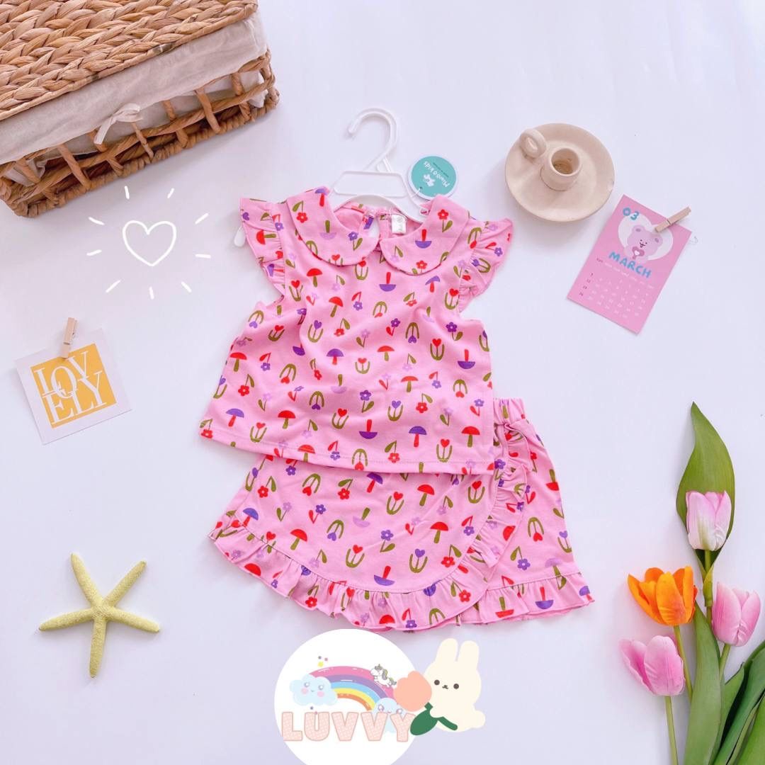 [159] Pretty Round Neck Collar Sleeveless Play Set (80~120)_2