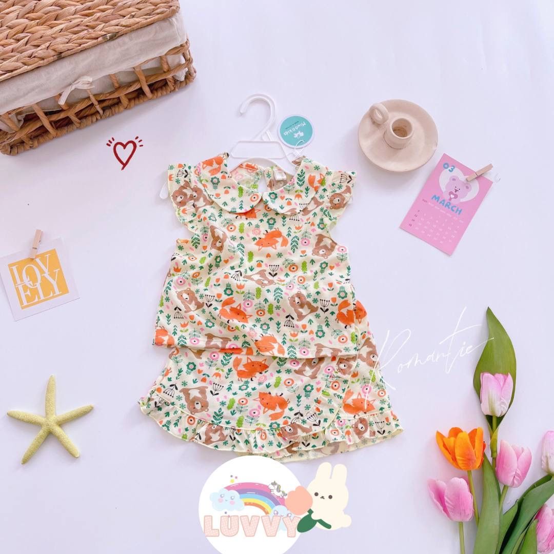 [159] Pretty Round Neck Collar Sleeveless Play Set (80~120)_6