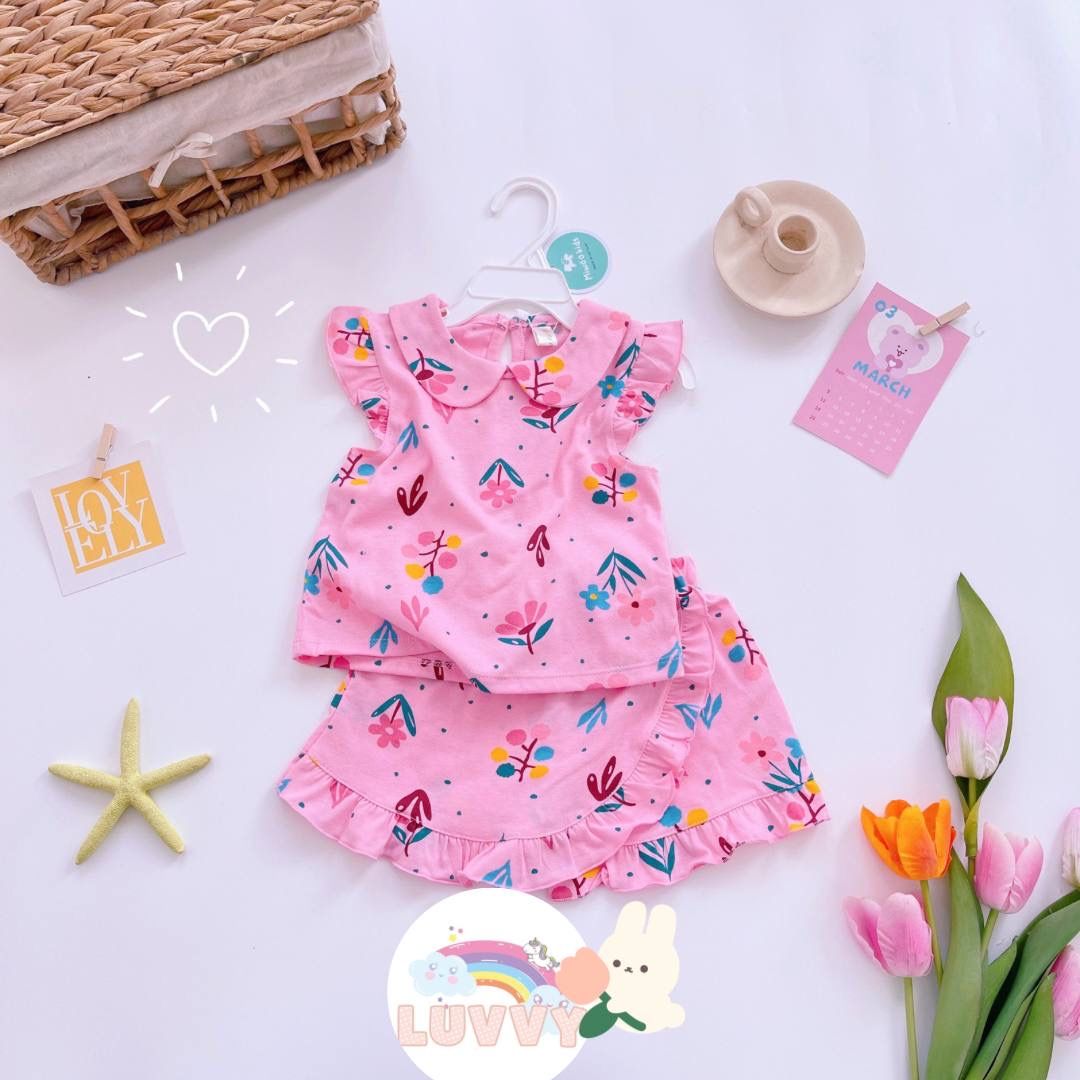 [159] Pretty Round Neck Collar Sleeveless Play Set (80~120)_3