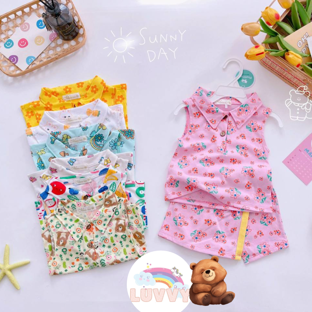 [161] Sleeveless Polo & Skorts Play Set (80~120)_0