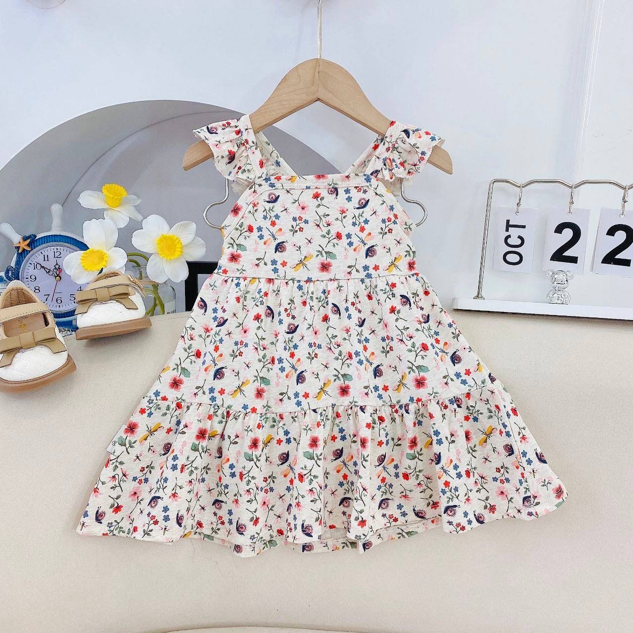 [167] Ruffle Cross Back Tiered Dress (3T~8T)_10