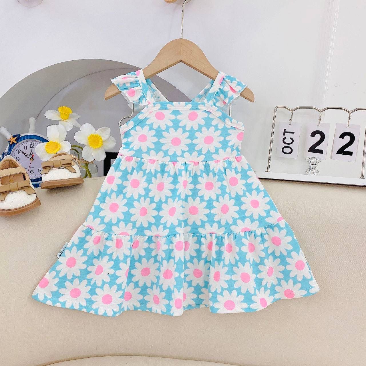 [167] Ruffle Cross Back Tiered Dress (3T~8T)_14