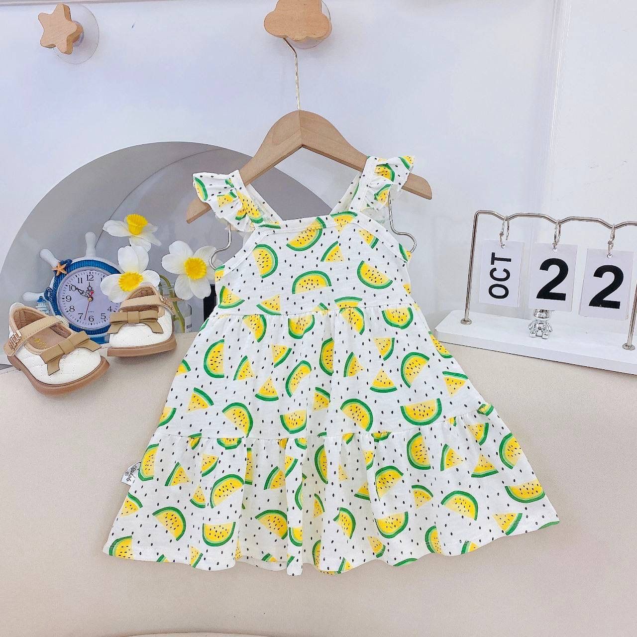 [167] Ruffle Cross Back Tiered Dress (3T~8T)_8