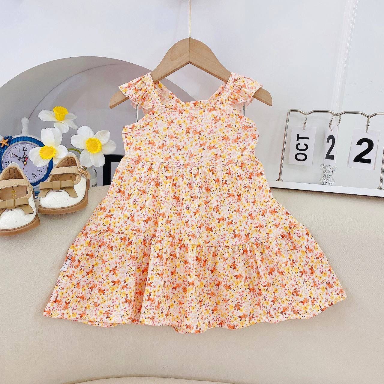 [167] Ruffle Cross Back Tiered Dress (3T~8T)_17