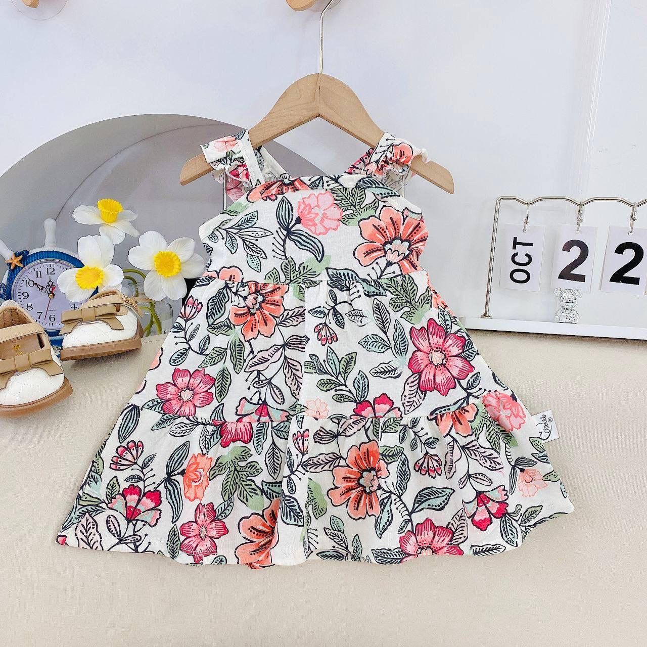 [167] Ruffle Cross Back Tiered Dress (3T~8T)_23