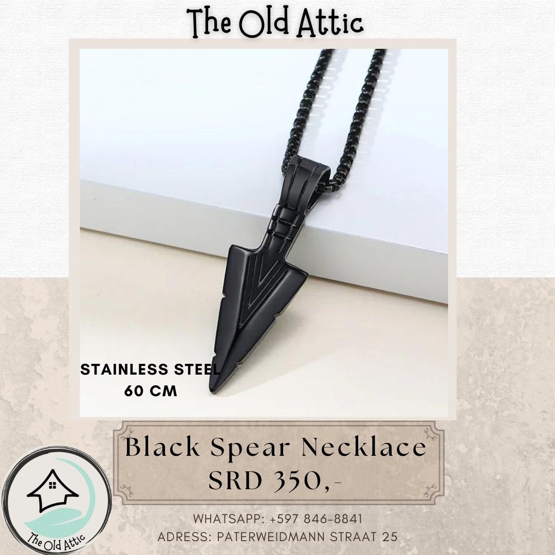 Black spear necklace _0