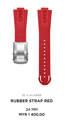 Rubber Strap Red Size 24 _0