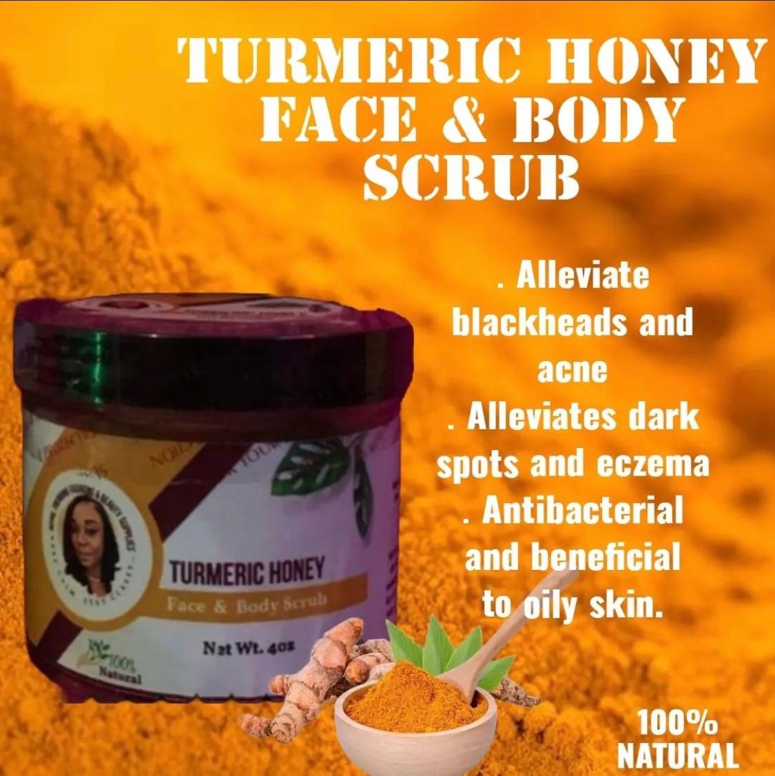 Turmeric & Honey Face & body scrub _1