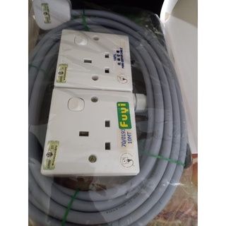 2 Way Extension Wire Trailing Box Asia (10 meter)_0