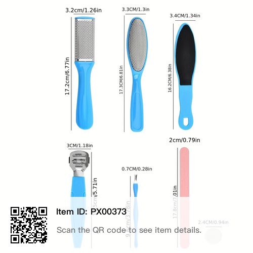 17.78 Cm 1 Pedicure Tools Set, Professional Dead Skin Remover Kit Callus Remover Foot Care Set For Women Men_3